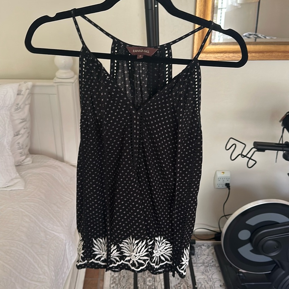 Anthropologie Embroidered Blouse